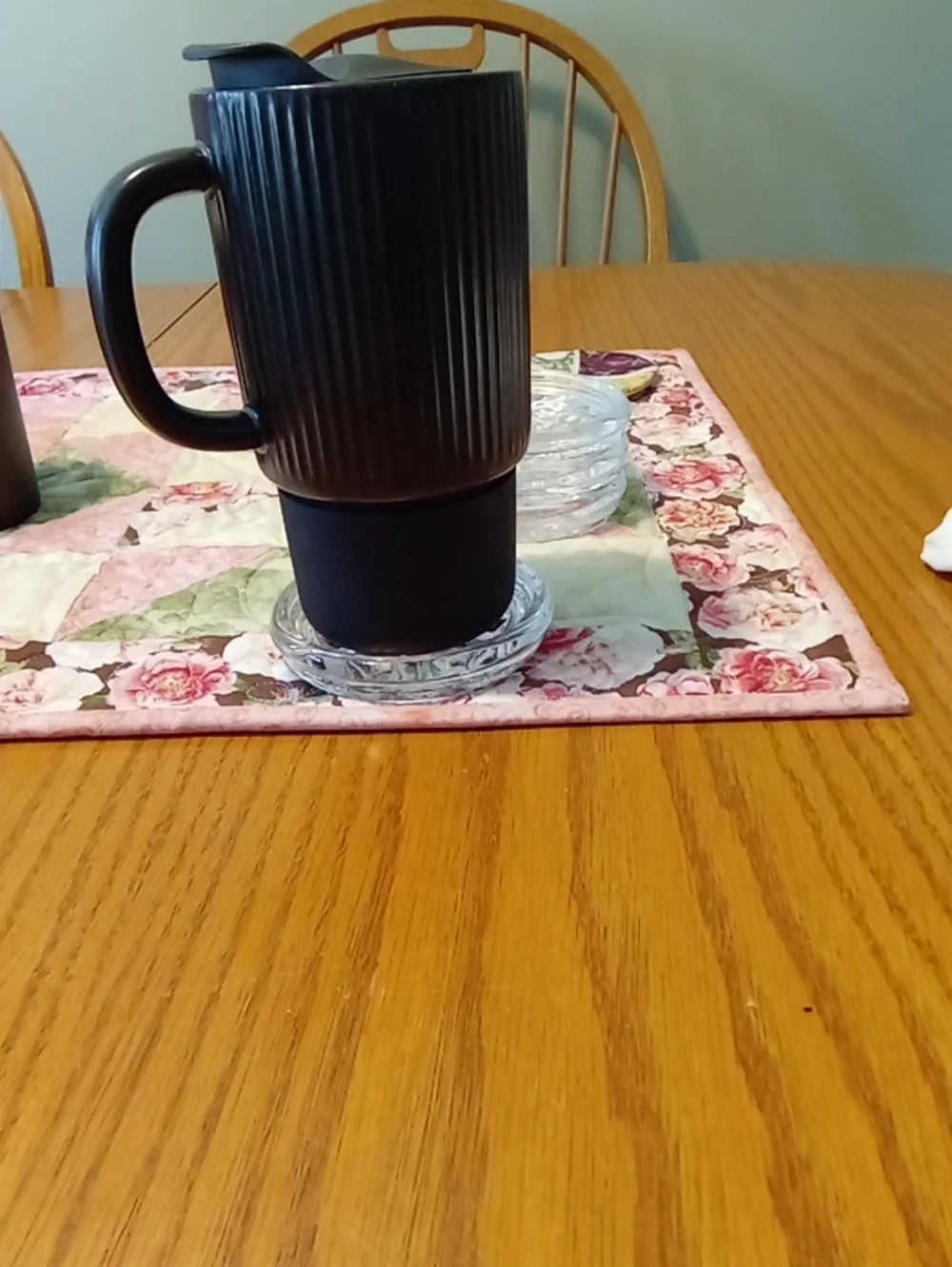 Vintage Glass Coaster Set Of 5